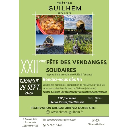 XXII ème FETE DES VENDANGES SOLIDAIRES